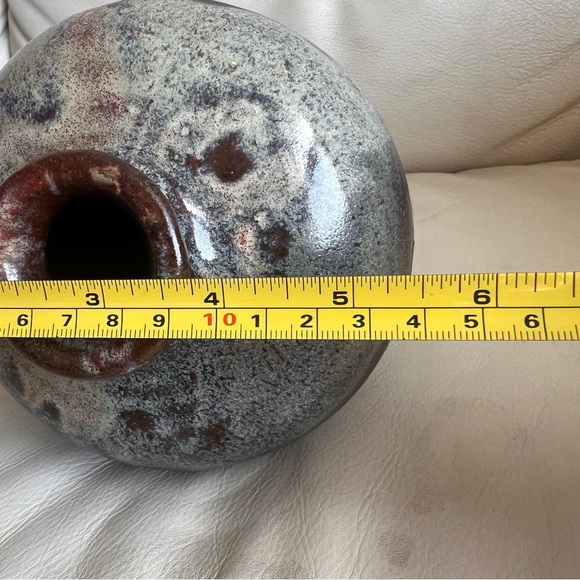 Vintage Glazed Earthenware Vase Signed ‘85 Beautiful READ! - Picture 6 of 8